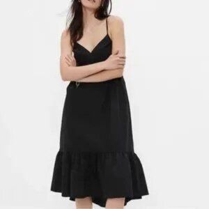 Gap Deep V-Neck Cami Midi Dress - Size Medium